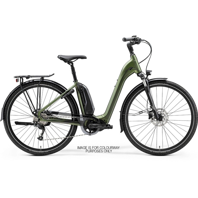 Merida eSpresso City 300 EQ 418Wh Electric Hybrid Bike Silk Green/Grey