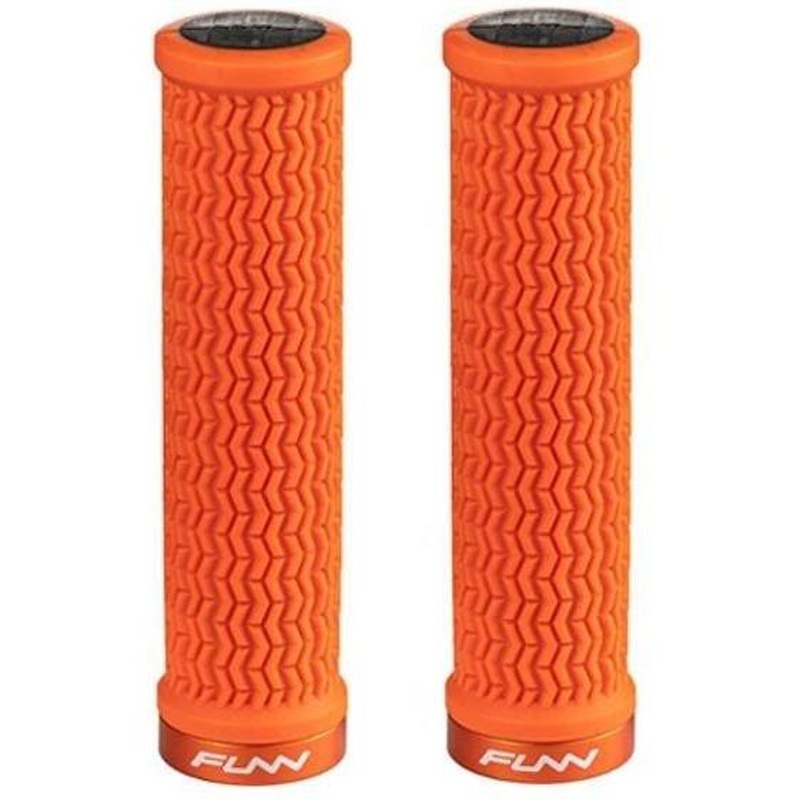FUNN Holeshot Throttle Rib Design Lock On Grips Orange