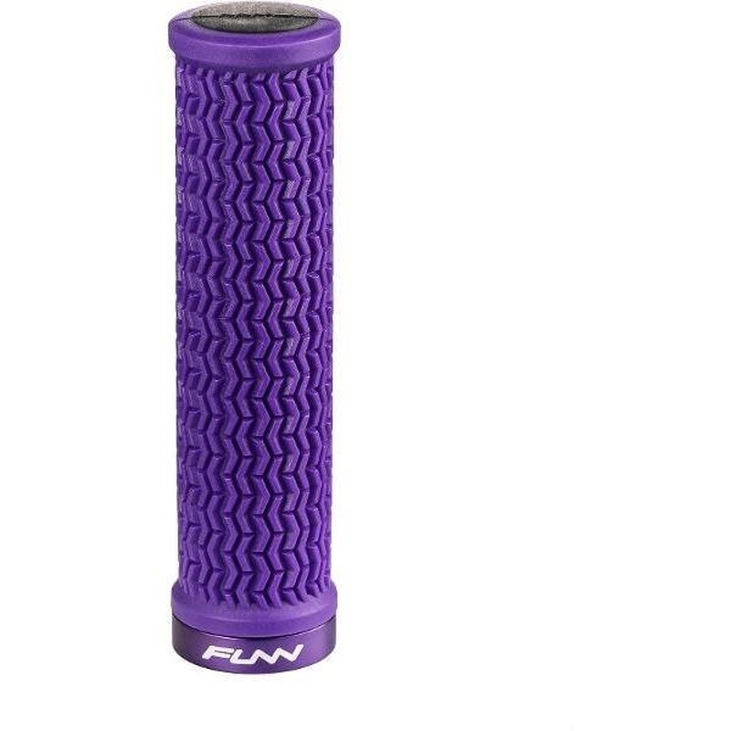 FUNN Holeshot Throttle Rib Design Lock On Grips Purple