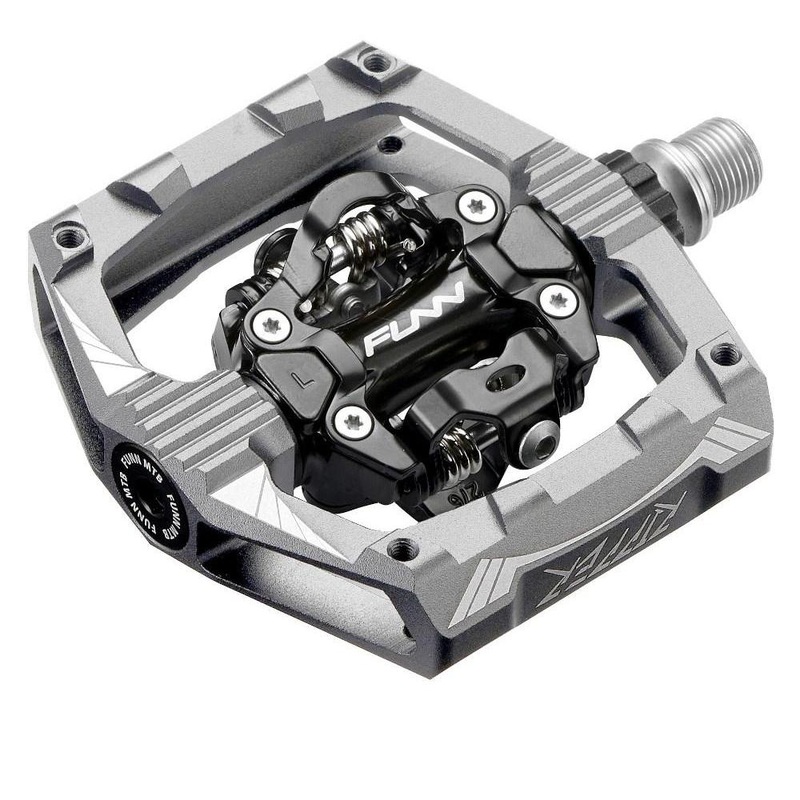 FUNN Ripper SPD Clipless Alloy Pedals Grey