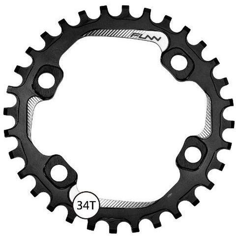 Funn Solo 96 Narrow Wide Chain Ring 34T Black