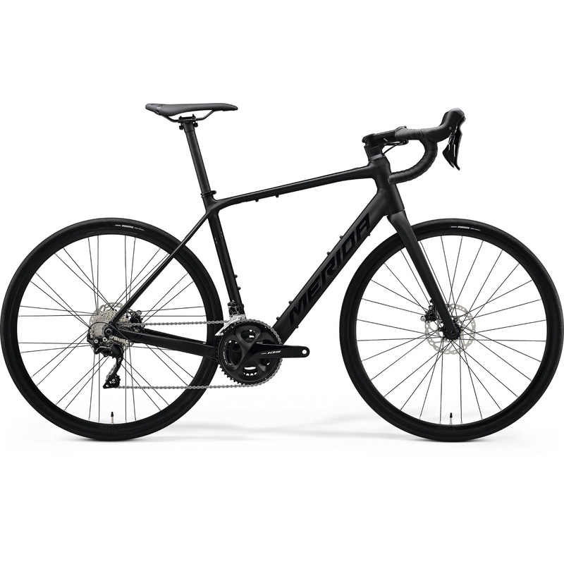 Merida eScultura 400 Electric Road Bike Matt Black/Glossy Black