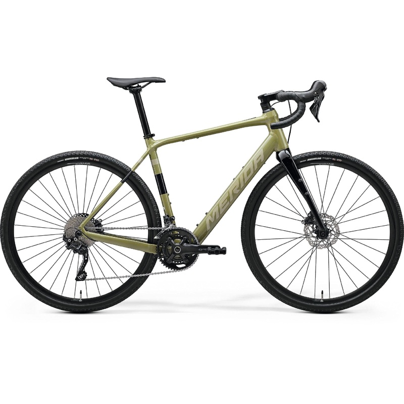 Merida eSilex 400 Electric Gravel Bike Low Key Green/Brown