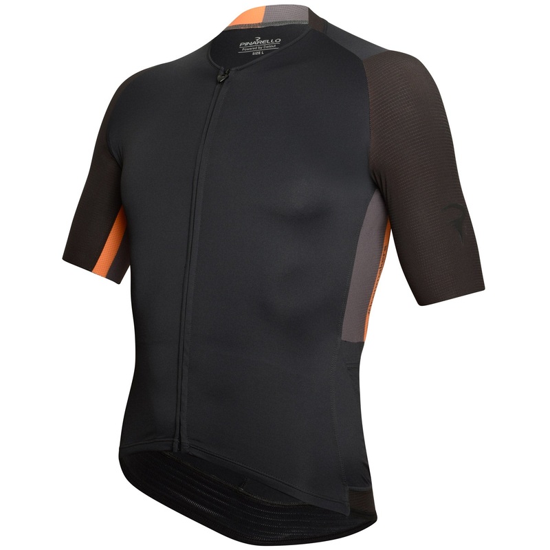 Pinarello Vertical Jersey - Black orange
