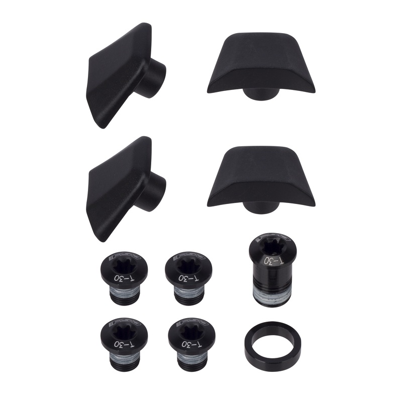 FSA SL-K Road ABS BB386EVO Chainring Bolt Kit & Tab Cover Black
