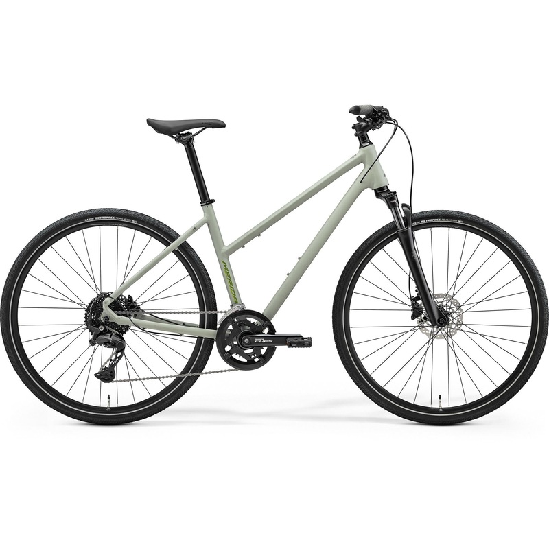 Merida Crossway 300 Womens Specific Hybrid Bike Matte Early Moss Grey/Green