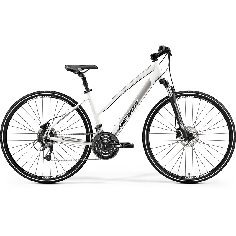 Merida Crossway 40-D Hybrid Bike Silk Pearl White/Silver