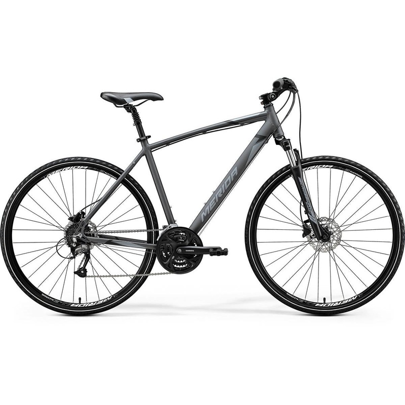 Merida Crossway 40 Hybrid Bike Silk Anthracite/Black/Silver (2020)