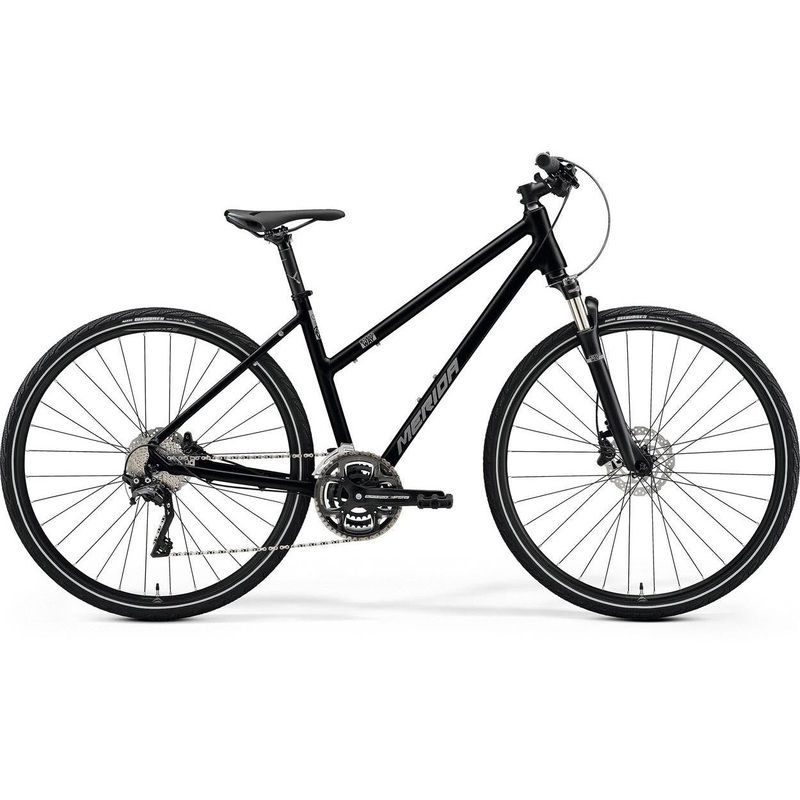 Merida Crossway 500 Hybrid Bike Glossy Black/Matt Silver