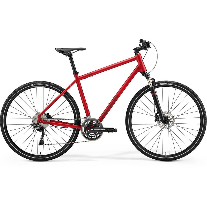 Merida Crossway 500 Hybrid Bike Matt Burgundy/Red/Dark Red