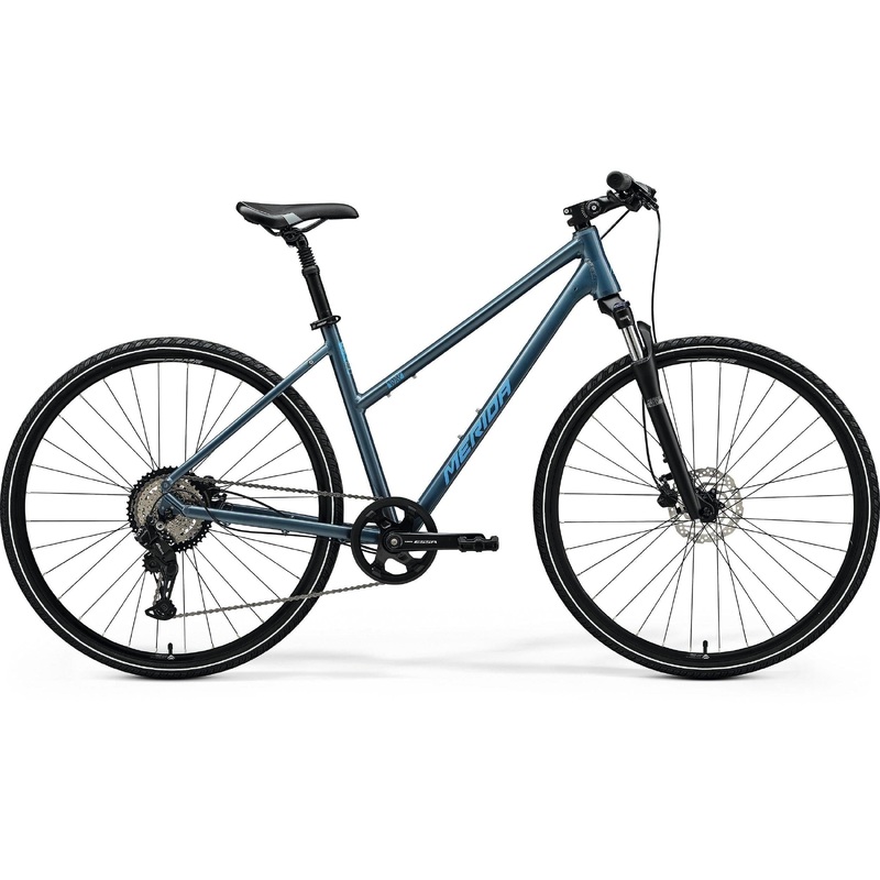 Merida Crossway L 20 Hybrid Bike Silk Steel Blue