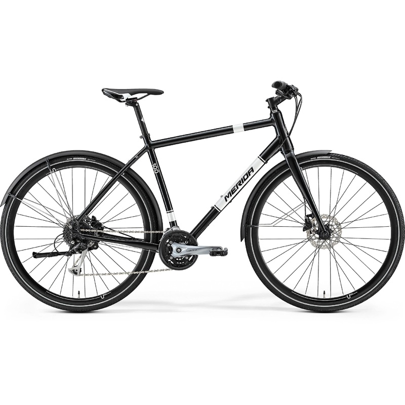 Merida Crossway Urban 100 Hybrid Bike Black/White (2017)