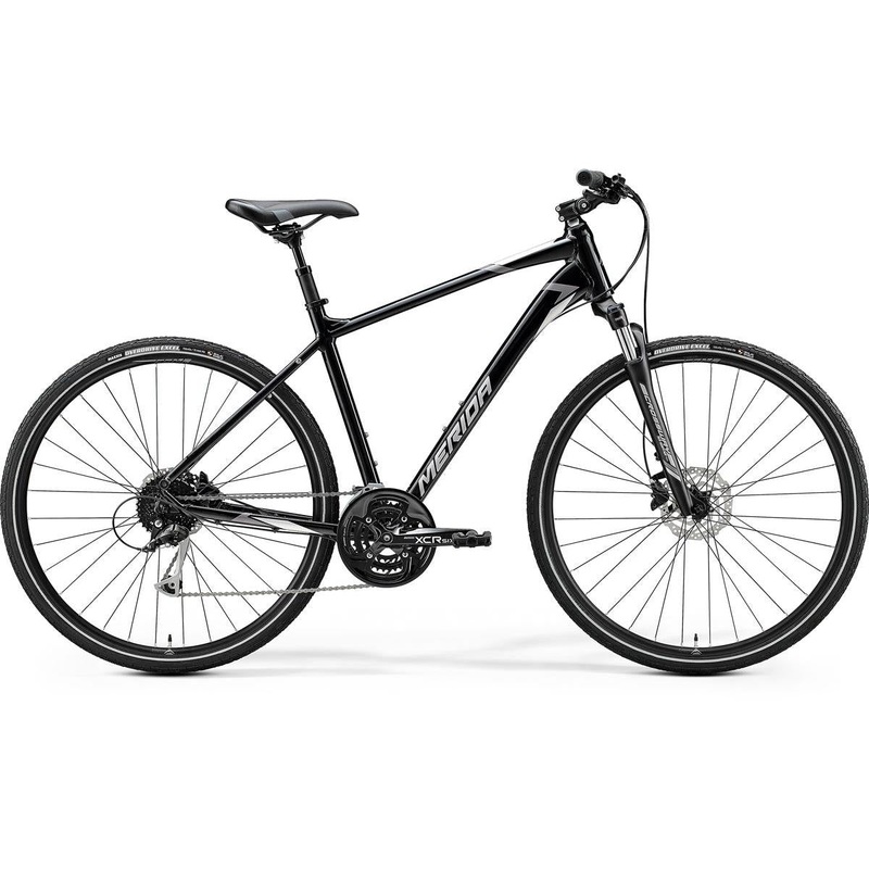 Merida Crossway 100 Hybrid Bike Metallic Black/Grey (2020)