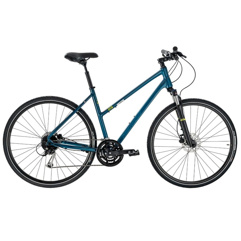 Merida Crossway 100 Hybrid Bike Teal/Silver