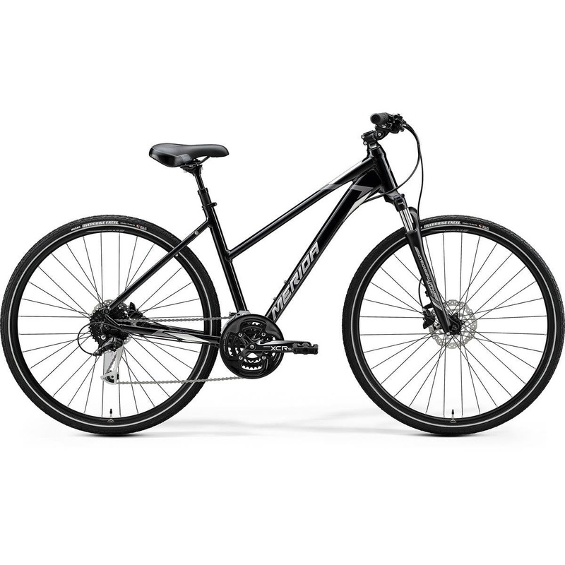 Merida Crossway 100 Women's Hybrid Bike Metallic Black/Grey (2020)