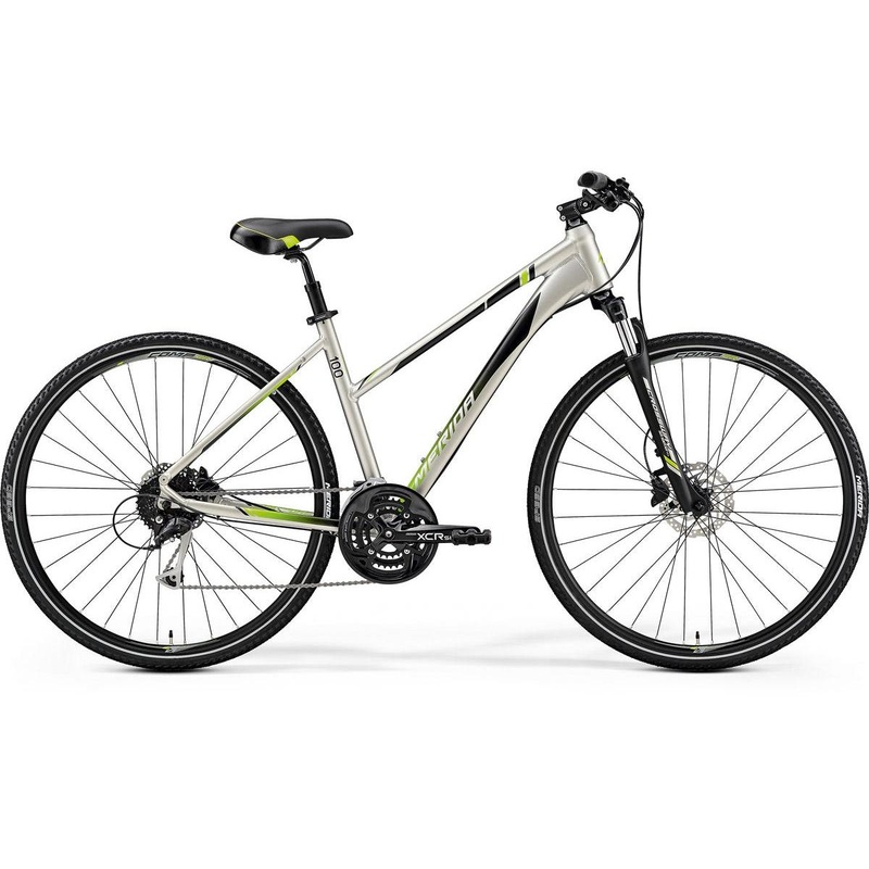 Merida Crossway 100 Women's Hybrid Bike Silk Titan Green (2019)