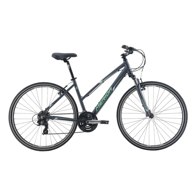 Merida Crossway 15 Hybrid Bike Black/Yellow/Grey