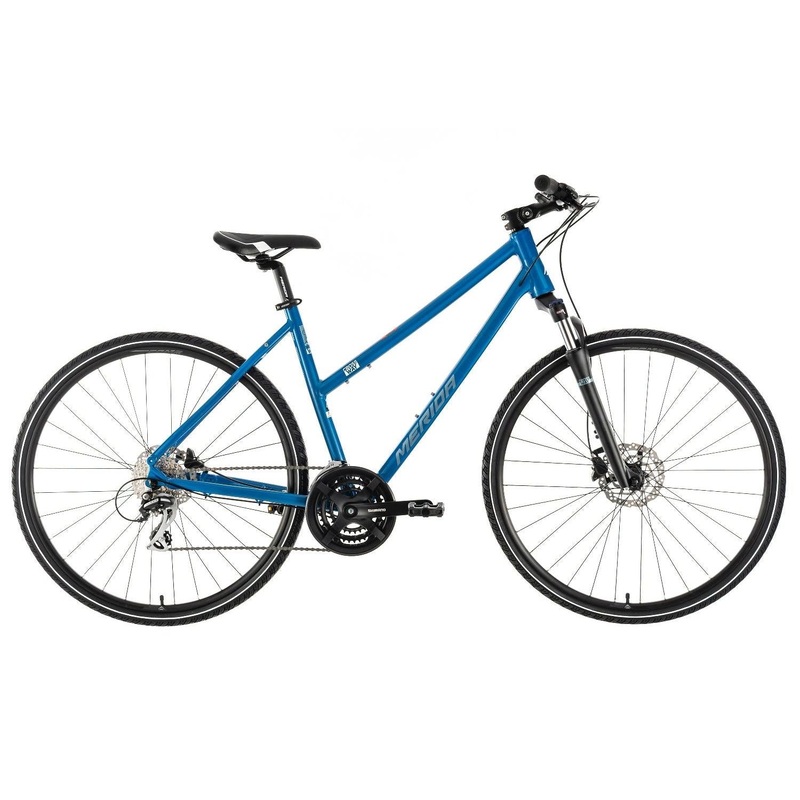 Merida Crossway 20 Hybrid Bike Blue Steel/Blue/White
