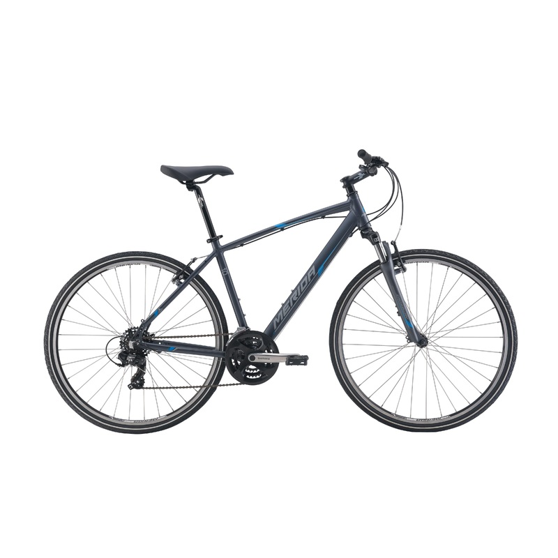 Merida Crossway 10-V Hybrid Bike Blue/Silver