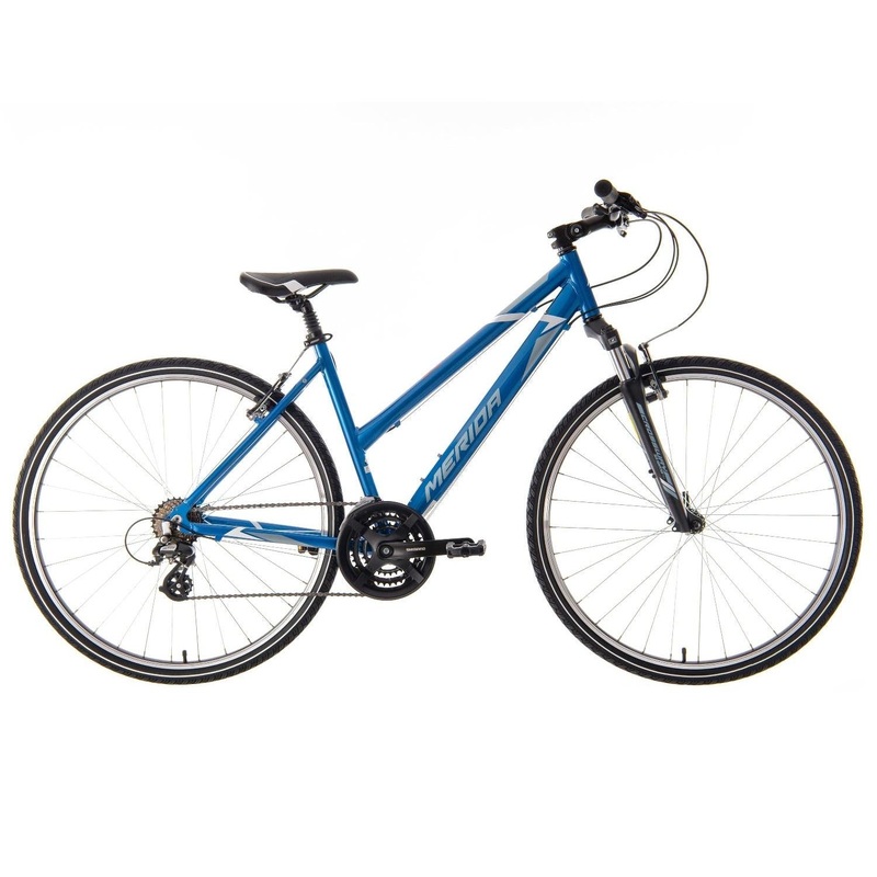 Merida Crossway 10-V Hybrid Bike Blue/White