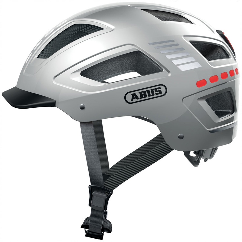 Abus Hyban 2.0 Led helmet - Silver