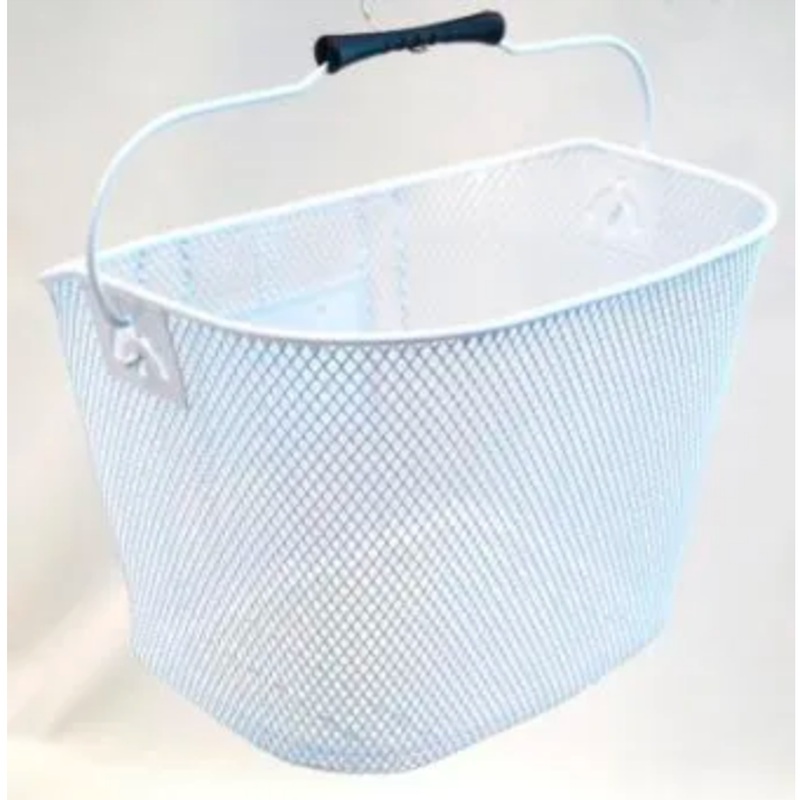 Front Basket Wire Mesh White Easy to Take Off