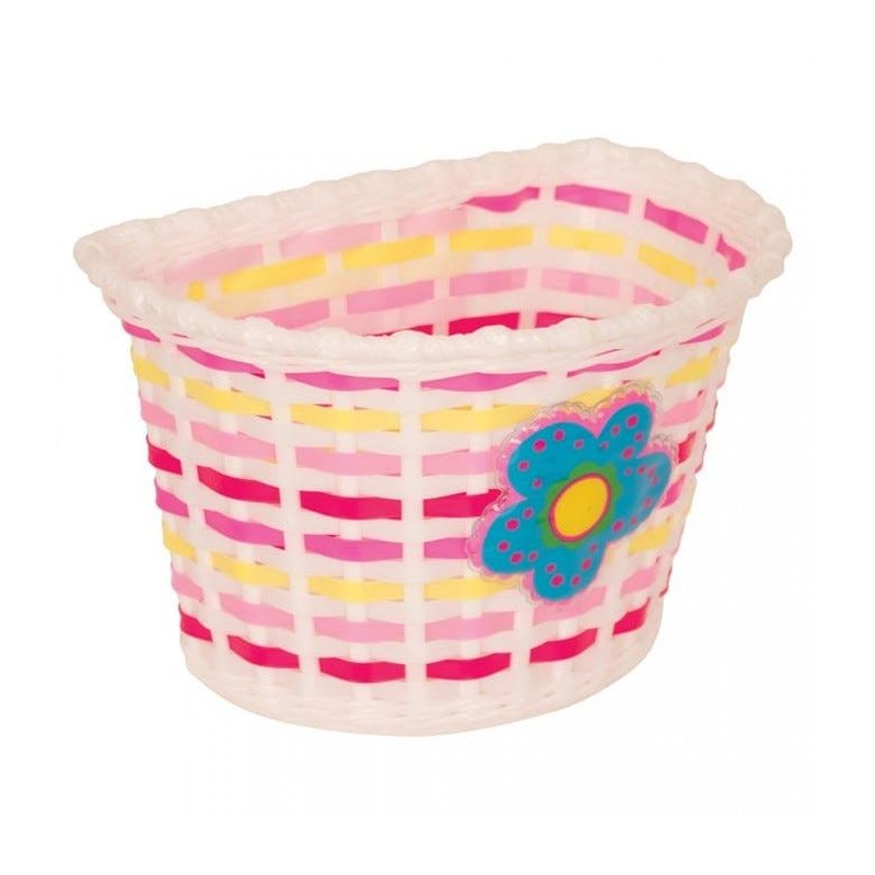 Front Kids Basket Flower Blue Pink
