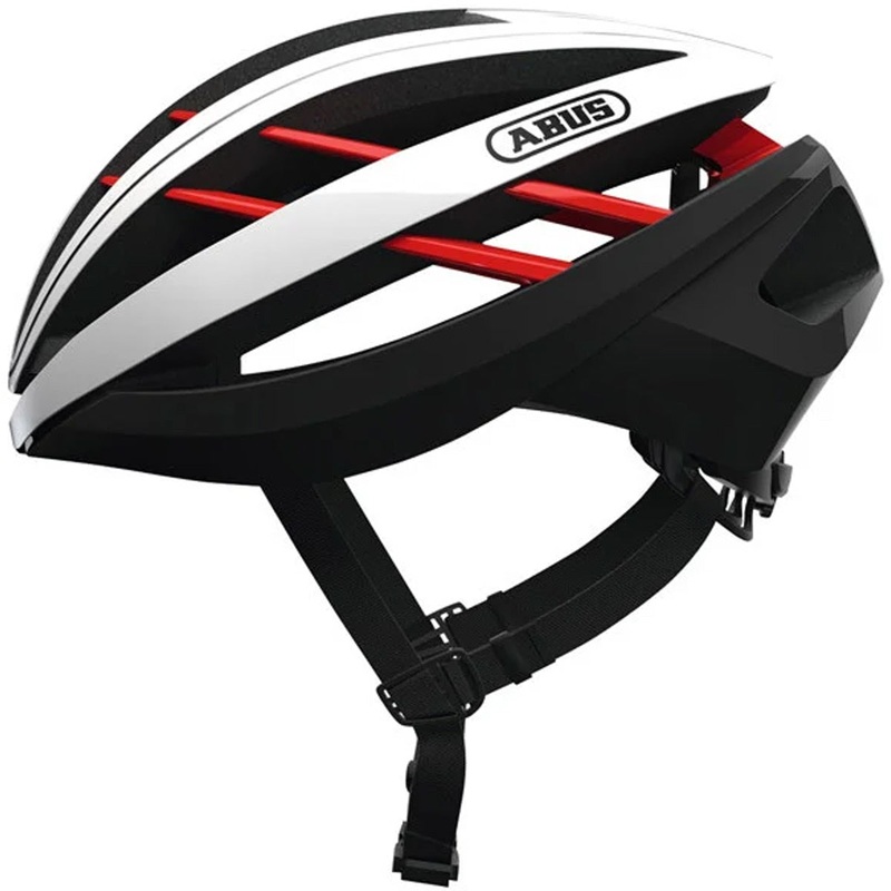 Abus Aventor helmet - White red
