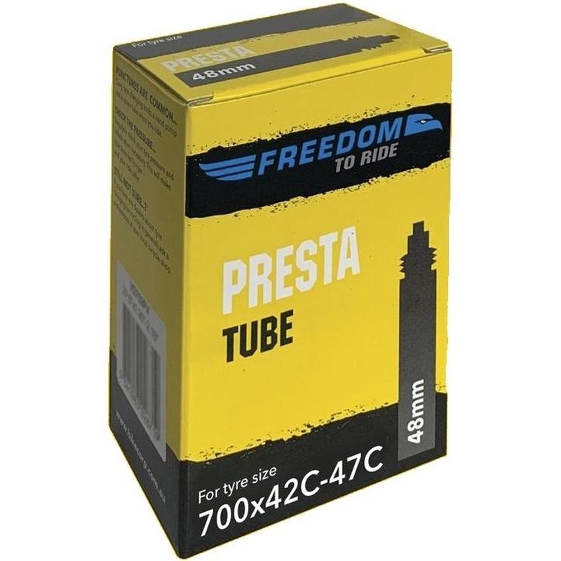 Freedom To Ride Presta Valve Tube 700 x 42-47c 48mm