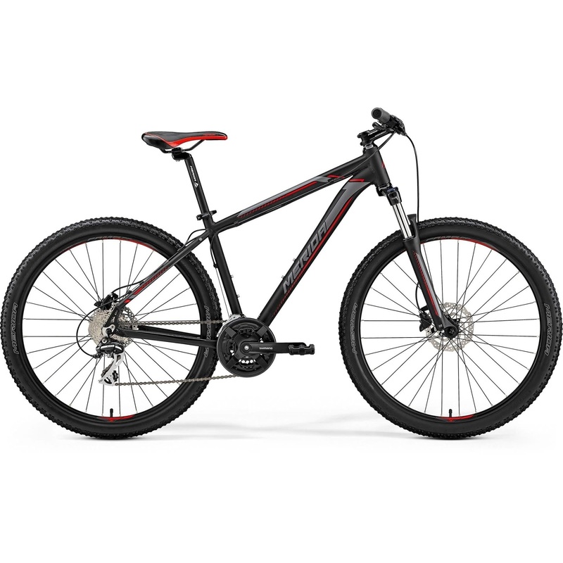 Merida Big Seven 20-D Mountain Bike Matt Black/Red/Silver