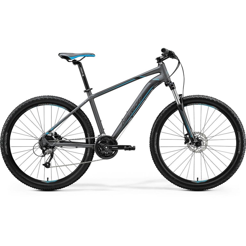 Merida Big Seven 40D Mountain Bike Matt Dark Silver/Blue/Black (2020)