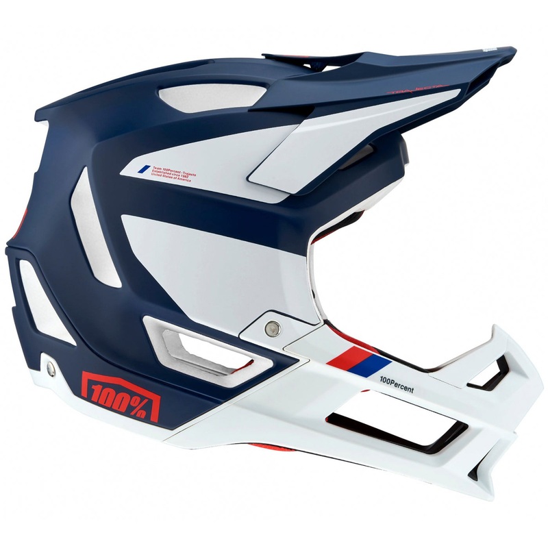 100% Trajecta helmet - Blue White