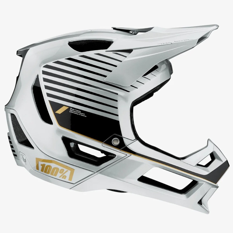 100% Trajecta w/Fidlock helmet - Silver