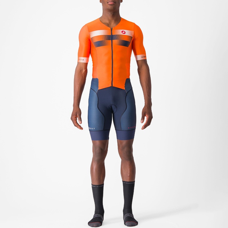 Castelli Free Sanremo 2 Suit skinsuit - Orange