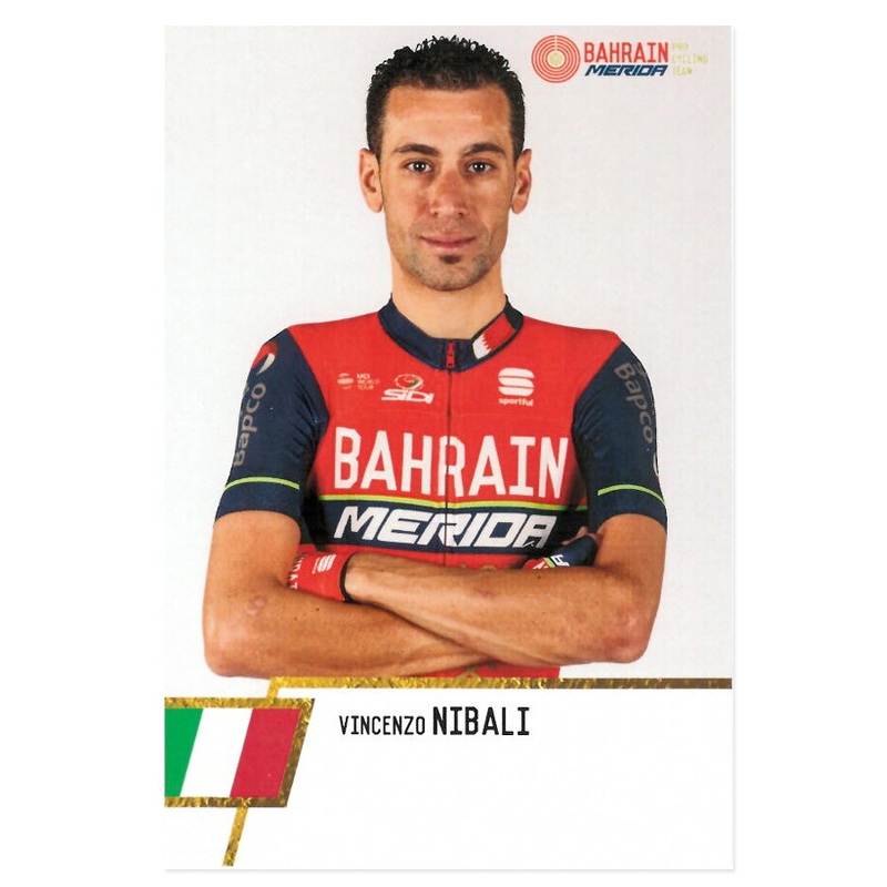 Vincenzo Nibali - Bahrain Merida 2017 Postcard