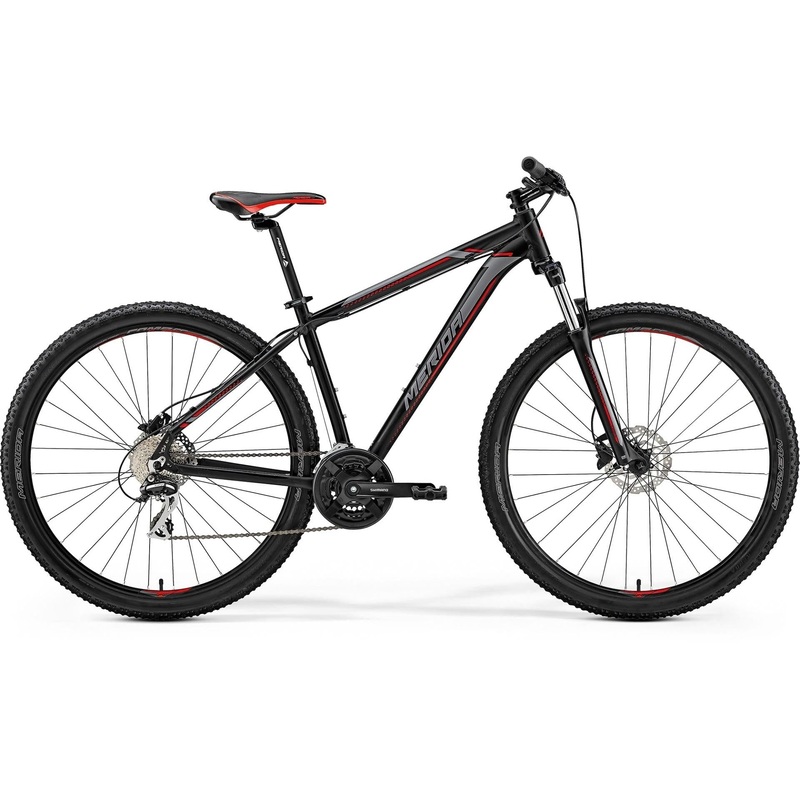 Merida Big Nine 20-D Mountain Bike Matt Black/Red/Silver (2019)