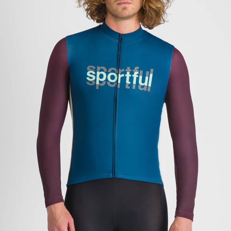 Sportful Supergiara Logo long sleeve jersey - Blue