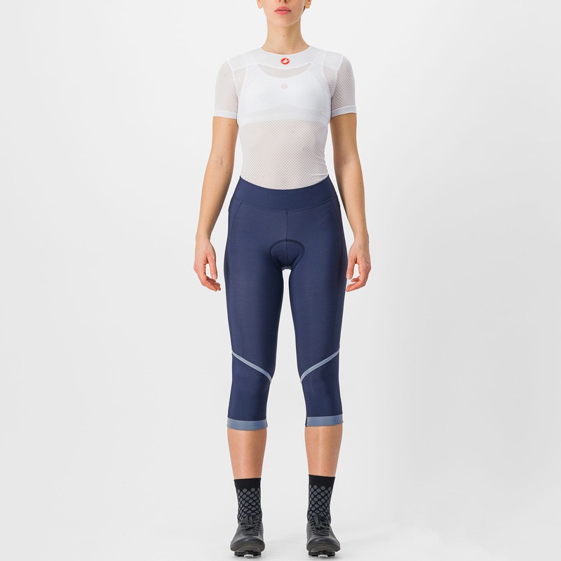 Bermuda women's strapless Castelli Very fast DT - Dark blue