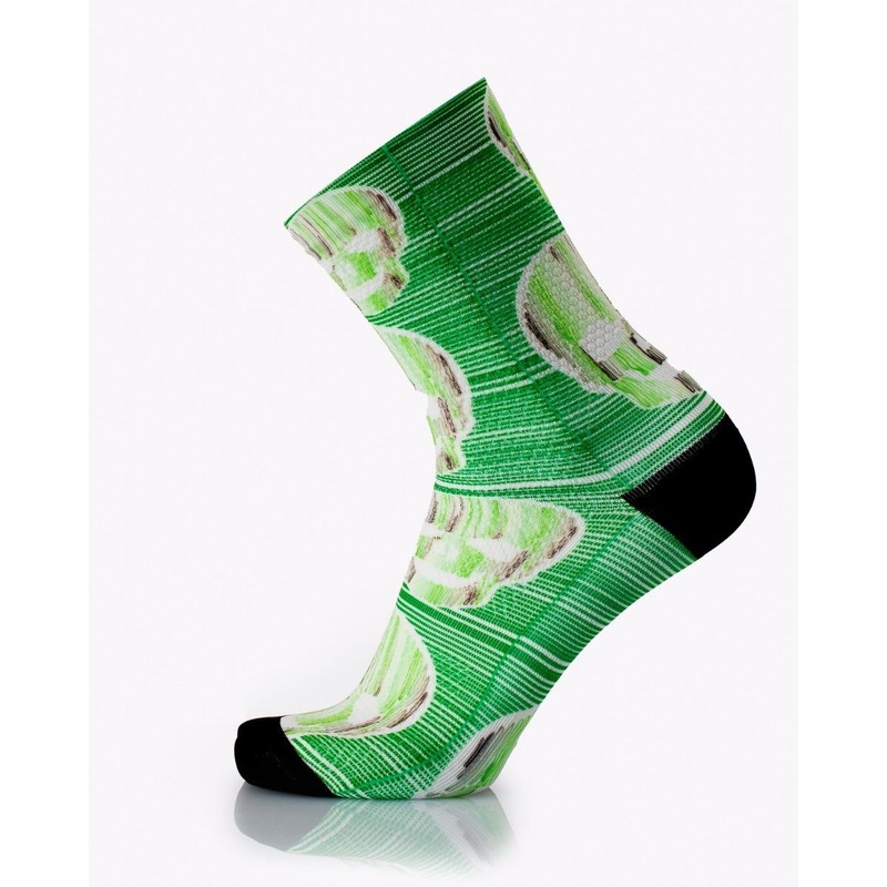 MB Wear Fun Socks Green Skull