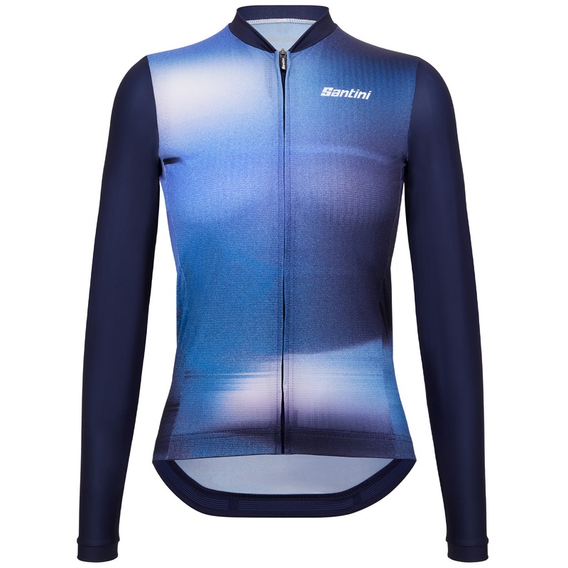 Long-sleeved jersey Santini Shadow - Blue