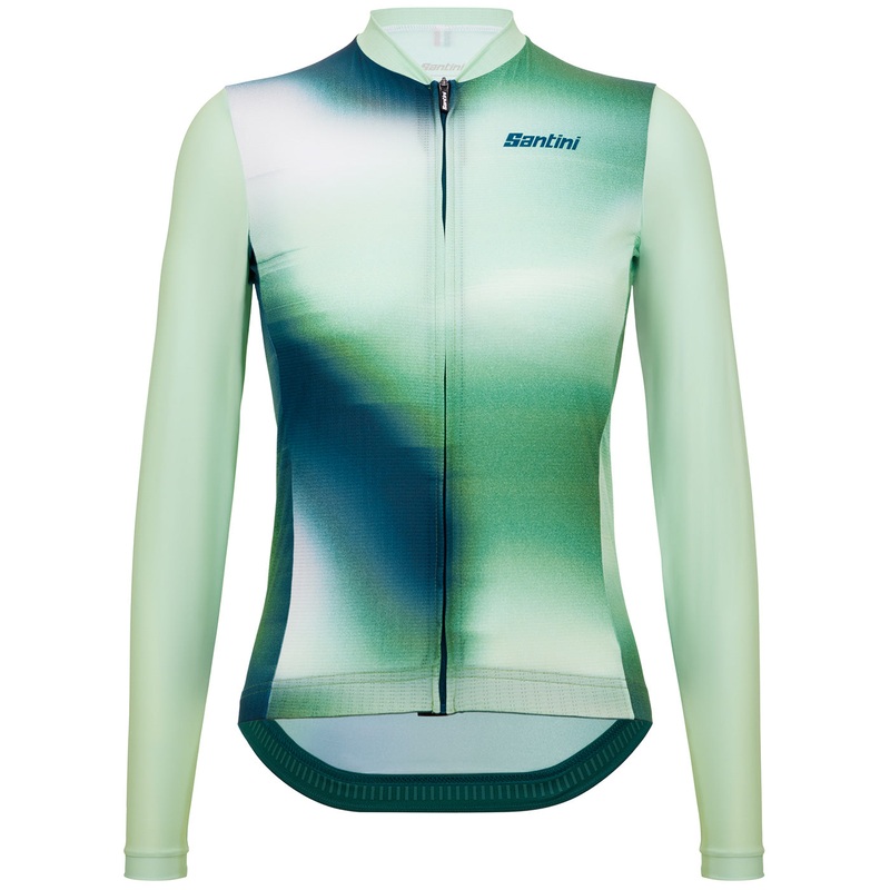 Long-sleeved jersey Santini Shadow - Green