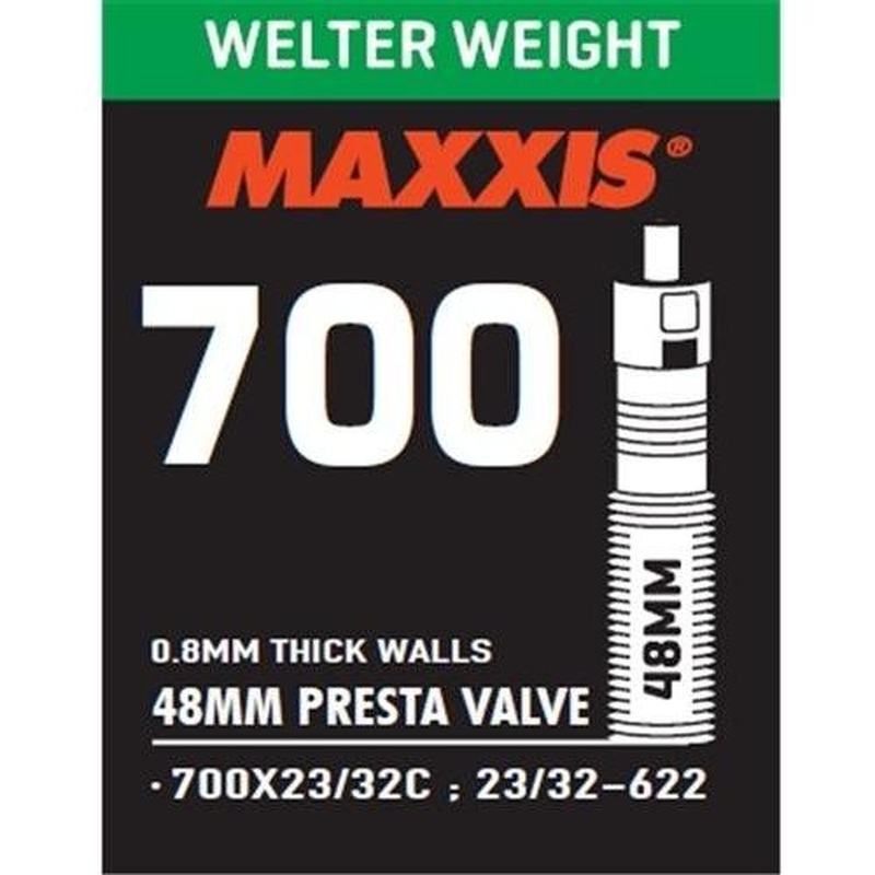 Maxxis Welter Weight Presta Valve Tube 700 x 23/32c 48mm