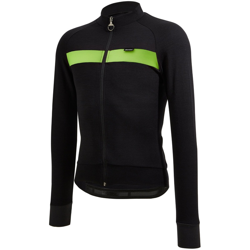 Santini Adapt Wool long sleeve jersey - Green