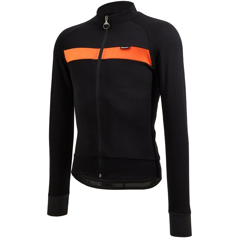 Santini Adapt Wool long sleeve jersey - Orange