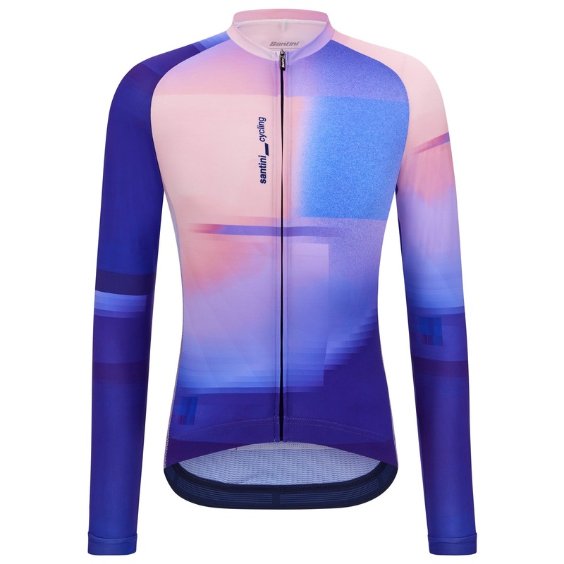 Santini Luce long sleeve jersey - Blue rose