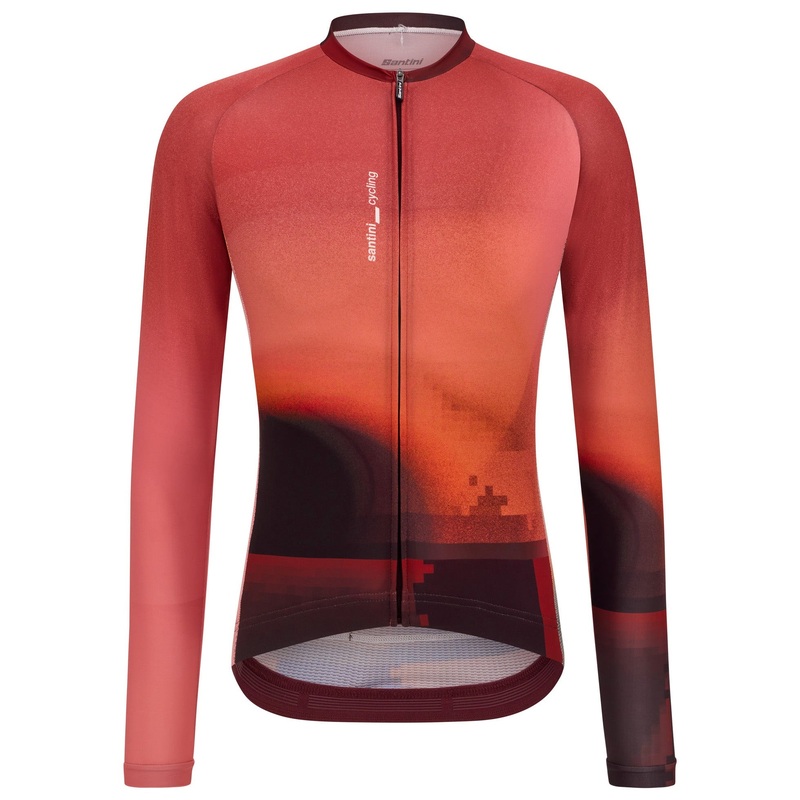 Santini Luce long sleeve jersey - Bordeaux