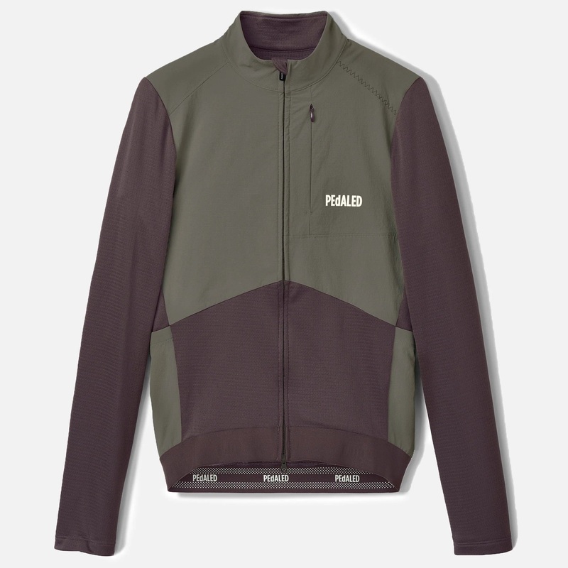 Pedaled Odyssey Windblock Merino long sleeved jersey - Purple