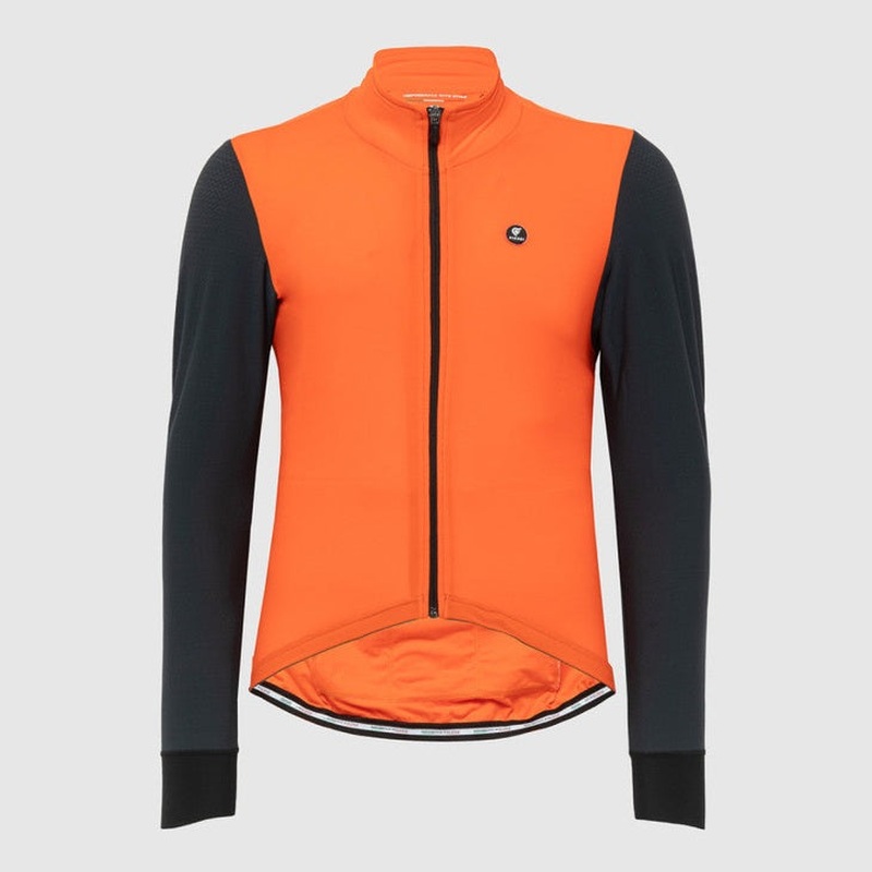 Pissei Monviso long sleeves jersey - Orange grey