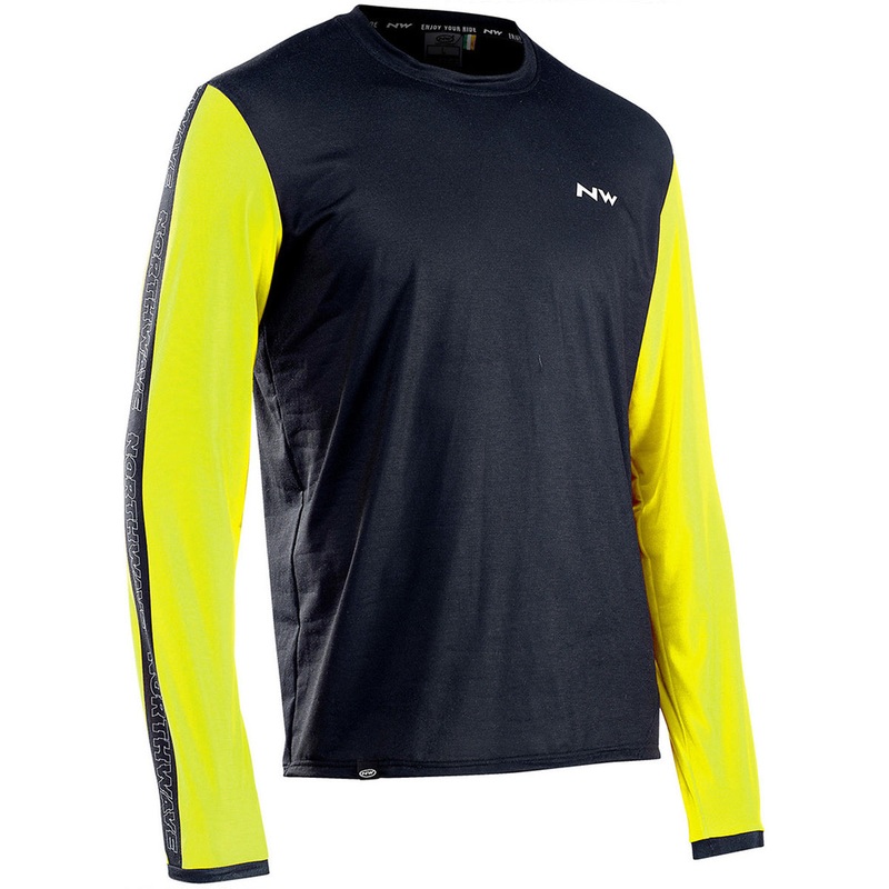 Northwave XTrail long sleeve jersey - Black lime