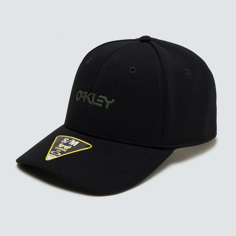 Oakley 6 Panel Stretch Metallic cap - Black